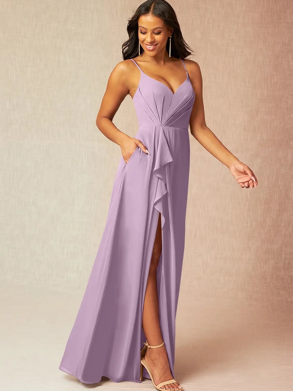 Azazie Kyedae Wisteria Bridesmaid Dress